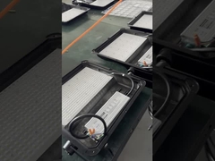 50 Watt LED Solarlicht IP65, komplett schwarz, monokristallines Silizium-Solarpanel