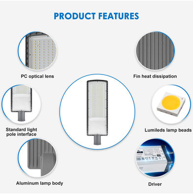 IP66 wasserdichte SMD3030 LED-Straßenleuchte 50W bis 200W für Außenbeleuchtung von Autobahnen