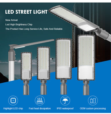 Einstellbare LED-Straßenleuchte 50W bis 200W IP66 wasserdicht mit SMD-LED-Technologie für Autobahn- und Gartenbeleuchtung