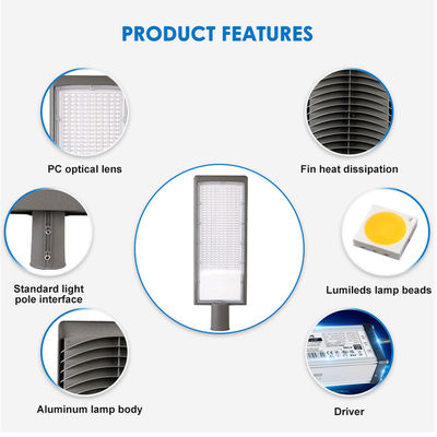 IP66 wasserdichte LED-Straßenleuchte aus Aluminium-Druckguss mit SMD2835 LED für den Außenbereich