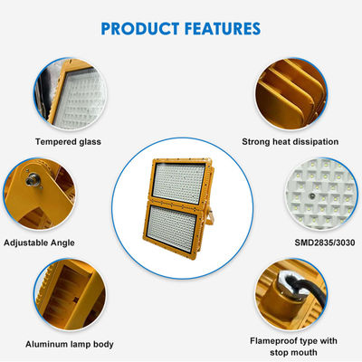 Explosionssichere Beleuchtungsanlagen mit 120° Lichtwinkel und IP66-Schutznummer