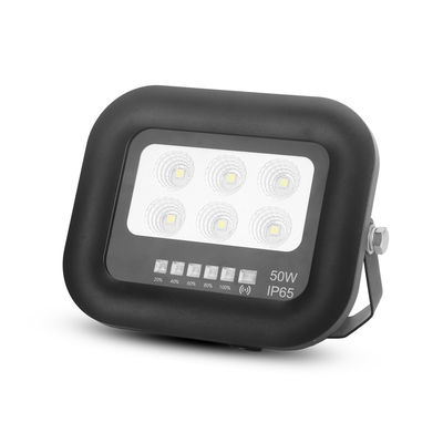 50 Watt LED Solarlicht IP65, komplett schwarz, monokristallines Silizium-Solarpanel