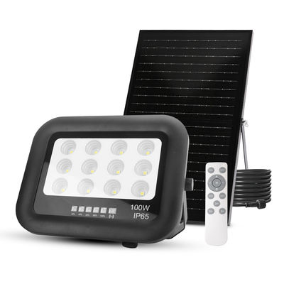 Outdoor Garten Ip65 ABS gehärtetes Glas Solarleuchte Flutlicht 100W LED Solar Flutlicht