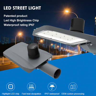 Ip67 Druckguss Aluminium 50w 100w 150w 200w Lichtkontrolle Integrierte Led-Straßenbeleuchtung