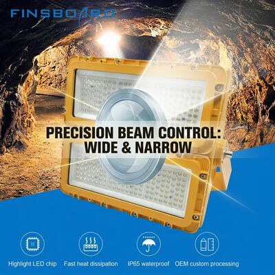 300W Explosion Proof LED Flood Light IECEx Zone 1 Zone 2 Hazardous Area 39000lm IP66 Die-Cast Aluminum ADC12