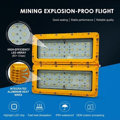 LUMILEDS LM-80 600W LED Explosionsgeschützter Flutlichtstrahler ATEX Ex db mb IIb T6 72000LM IP65 Beleuchtung für große Gefahrenbereiche
