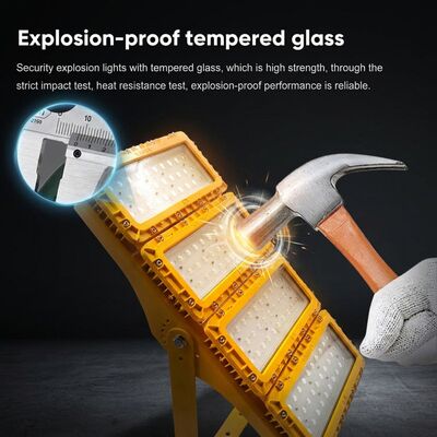 ATEX Ex db mb IIb T6 600 W explosionsgeschütztes LED-Flutlicht LUMILEDS LM-80 72000 LM IP65 großflächige gefährliche Beleuchtung