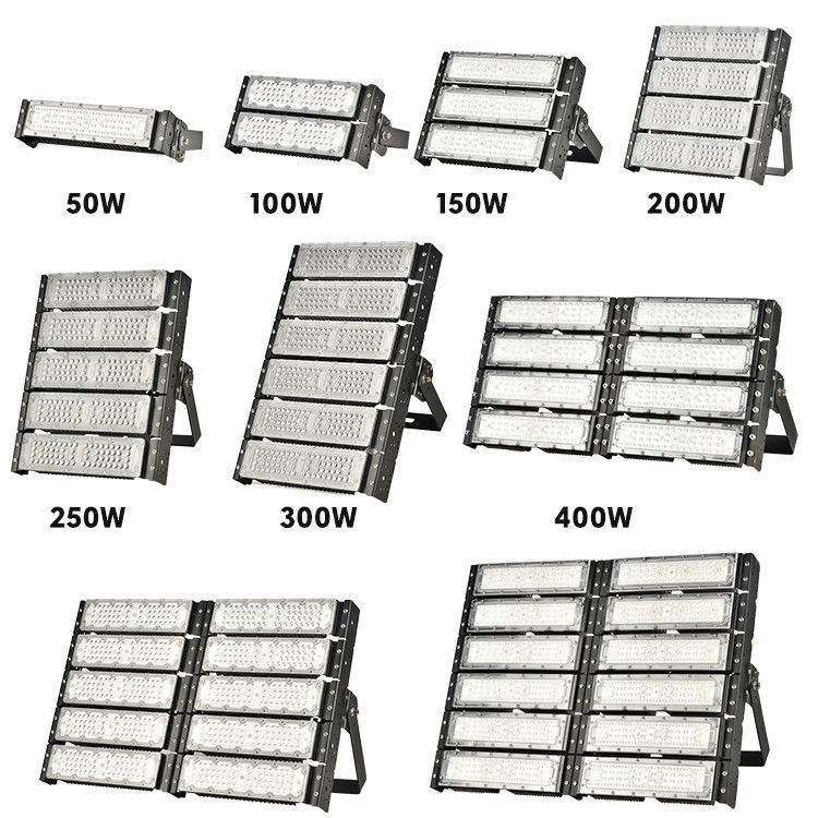 IP66 Wasserdicht 50W bis 600W Dimmbarer LED-Floodlicht Modularer Outdoor-Floodlicht