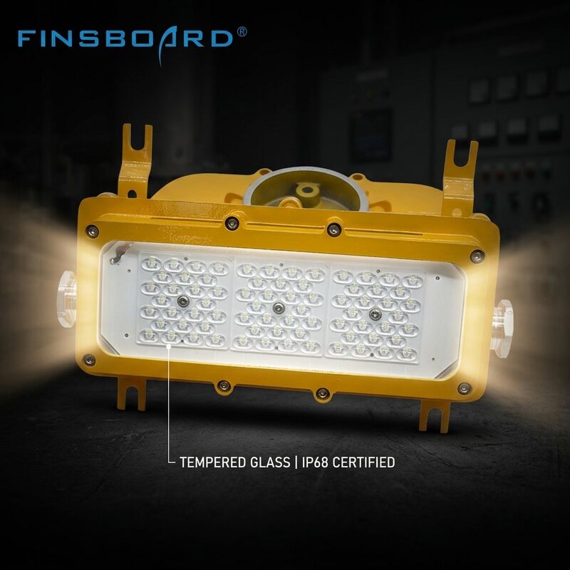 6KV Surge Protected AC100-277V 300W LED Explosion Proof Light LUMILEDS LM-80 ATEX IIb T6 IP65 Hazardous Area Lamp