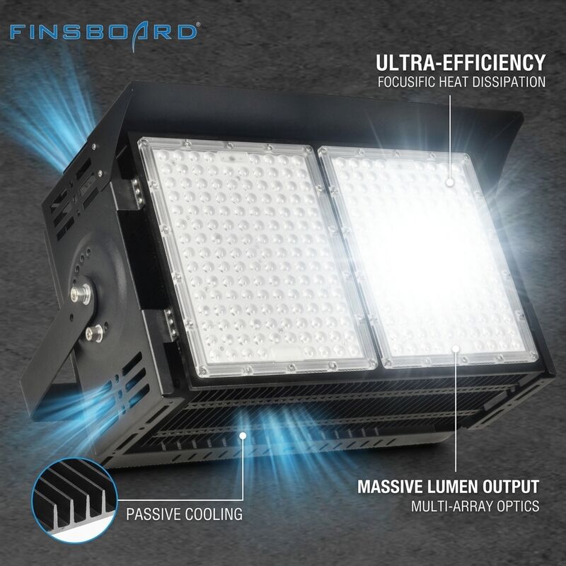 Durable IP66 Waterproof 1000W LED Stadium Light Aluminum Housing Weatherproof Floodlight for Race Track Outdoor
