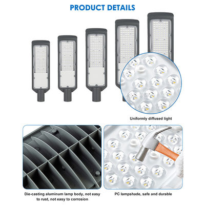 AC 85-265V IP65 wasserdichtes LED-Straßenlicht mit 125lm/w Lampeneffizienz