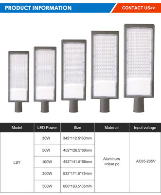 Außenwasserdichte Ip66 Druckguss Aluminium Straßenlaternen SMD2835 LED