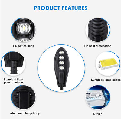 50w/100w/150w/200w/250w Hochleistungsstraßenleuchte Ip66 AC 85-265V