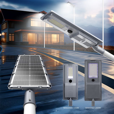 Gute Qualität IP65 Wasserdichtes Straßenlicht Outdoor Smd Druckguss Aluminium 400w 600w All in One Led Solar Street Light