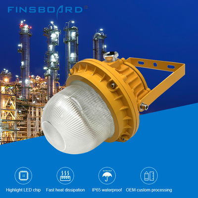 IP65 wasserdichte explosionsgeschützte Leuchte mit 50W-150W Leistungsbereich und Aluminium-Hartglas für gefährliche Bereiche