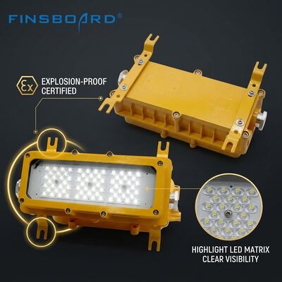IP65 wetterfeste 600-W-LED-Explosionsschutzleuchte LUMILEDS LM-80 ATEX Ex db mb IIb T6 -40 °C/60 °C Leuchte für explosionsgefährdete Bereiche