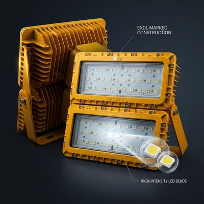 LUMILEDS LM-80 600W LED Explosionsgeschützter Flutlichtstrahler ATEX Ex db mb IIb T6 72000LM IP65 Beleuchtung für große Gefahrenbereiche